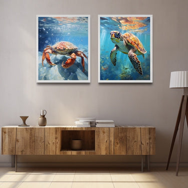 Turtle Acrylic Painting